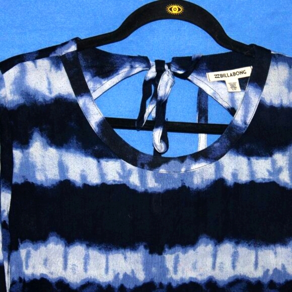 Billabong Tie Dye Stripe Mini Dress Large - Picture 3 of 7